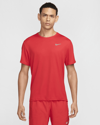 Nike Miler Men's Dri-FIT UV Short-Sleeve Running Top. Nike AT